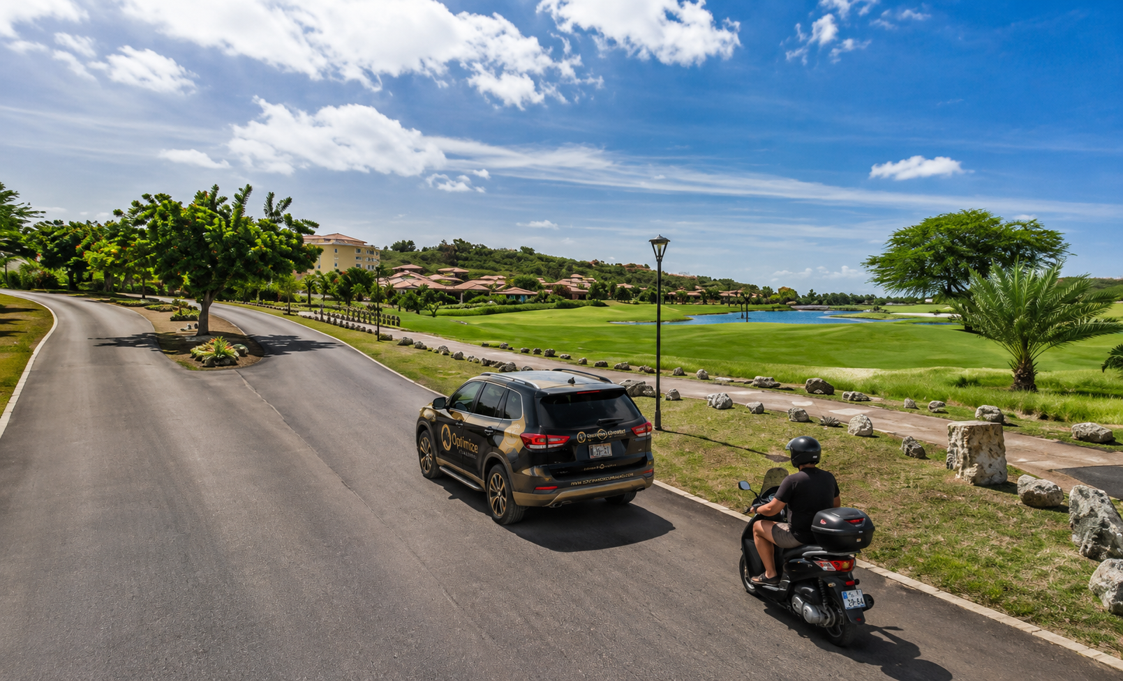 Driving in Blue Bay, Curaçao