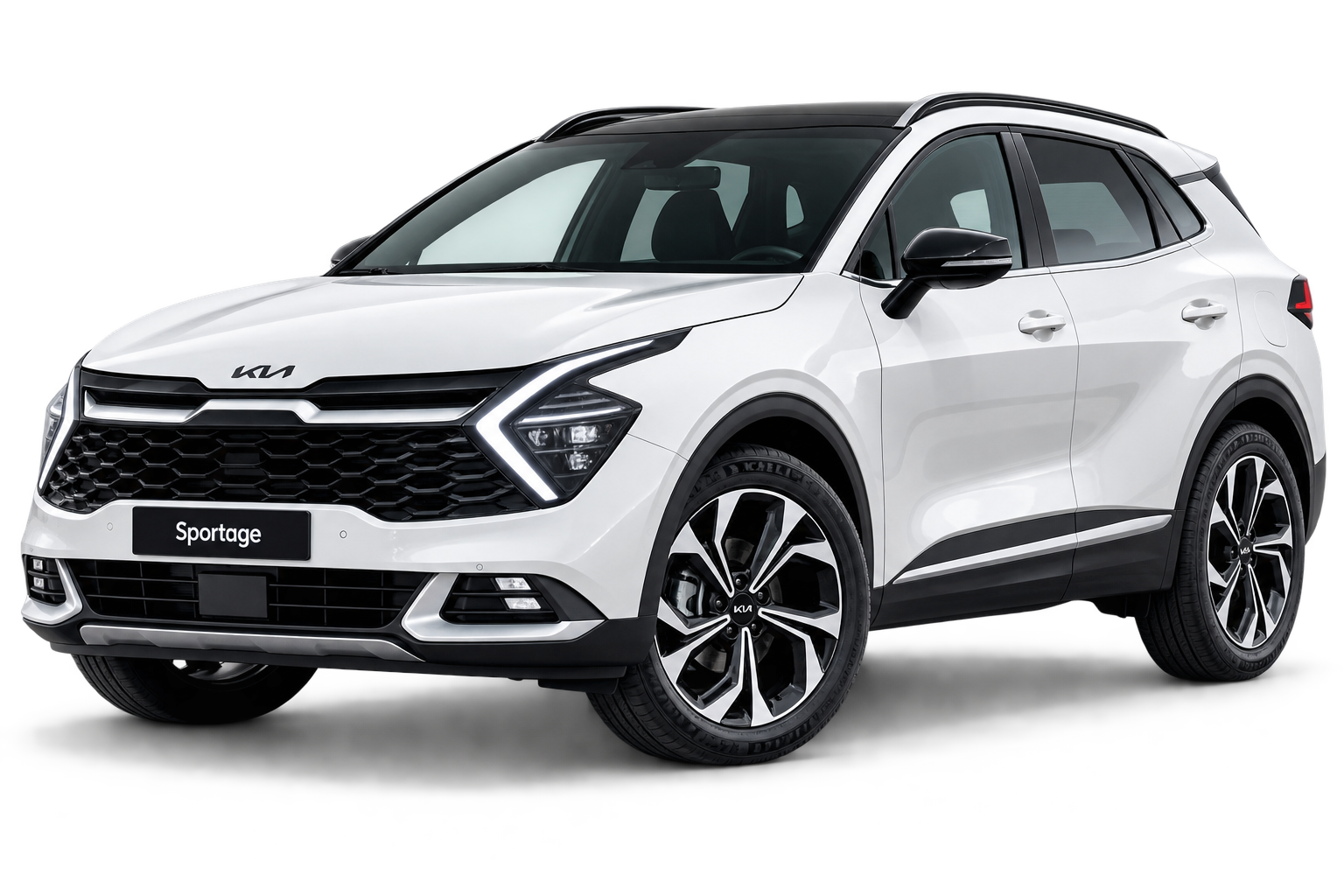 White Kia Sportage SUV rental in Curaçao
